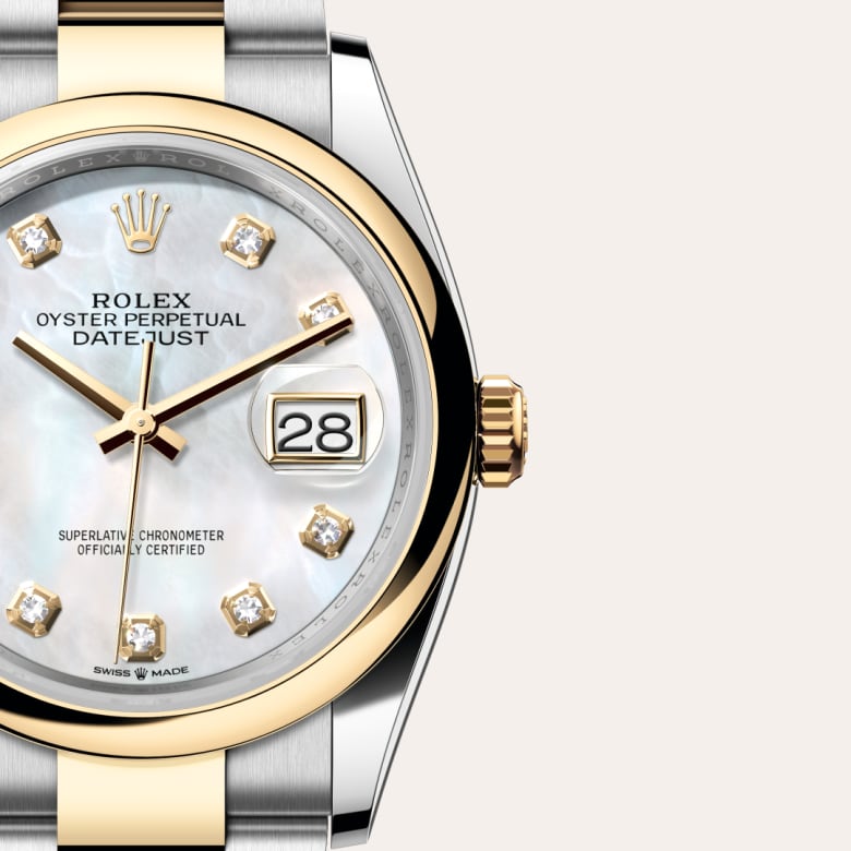 Rolex Datejust in Yellow Rolesor - combination of Oystersteel and yellow gold, M126203-0024 - Lenox Jewelers