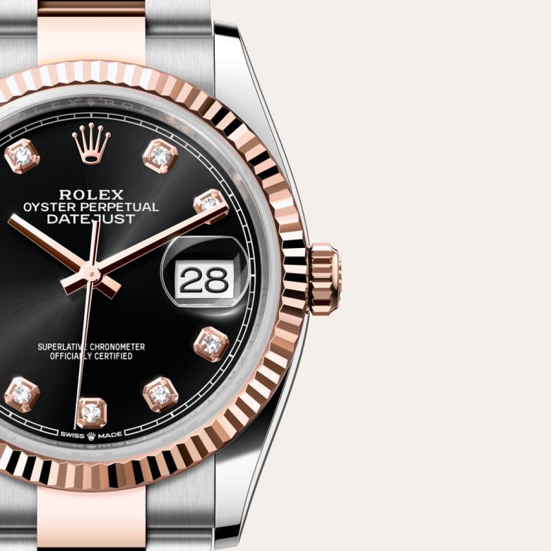 Rolex Datejust in Everose Rolesor - combination of Oystersteel and Everose gold, M126231-0020 - Rolex Boutique Palo Alto