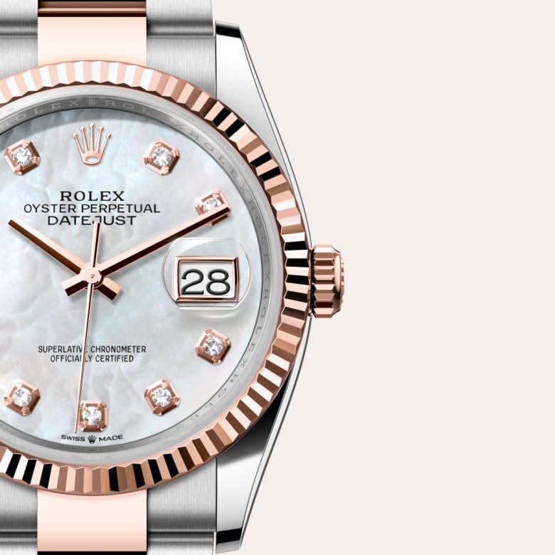 Rolex Datejust in Everose Rolesor - combination of Oystersteel and Everose gold, M126231-0022 - Lenox Jewelers