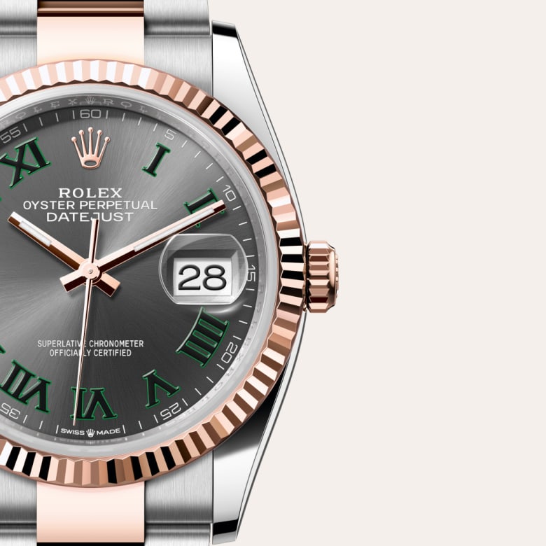 Rolex Datejust in Everose Rolesor - combination of Oystersteel and Everose gold, M126231-0030 - Meierotto Jewelers