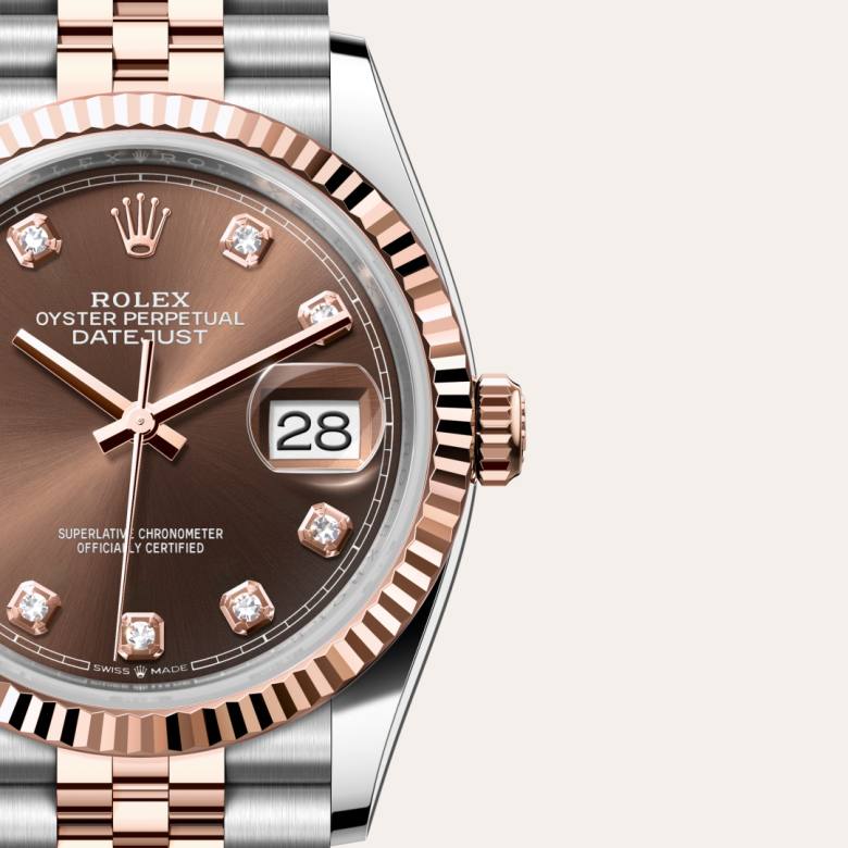 Rolex Datejust in Everose Rolesor - combination of Oystersteel and Everose gold, M126231-0053 - Rolex Boutique Palo Alto