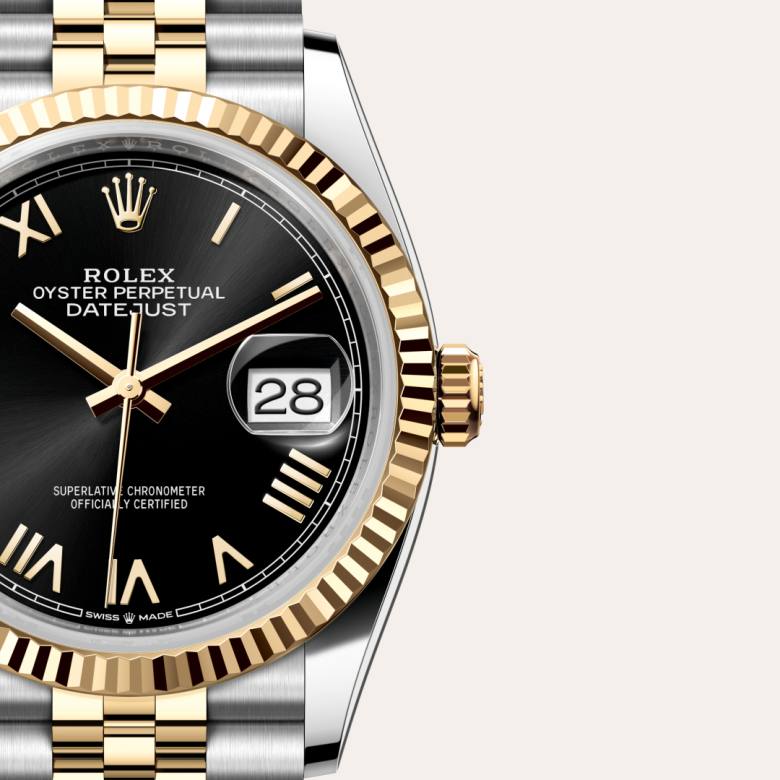 Rolex Datejust in Yellow Rolesor - combination of Oystersteel and yellow gold, M126233-0055 - Orrs Jewelers