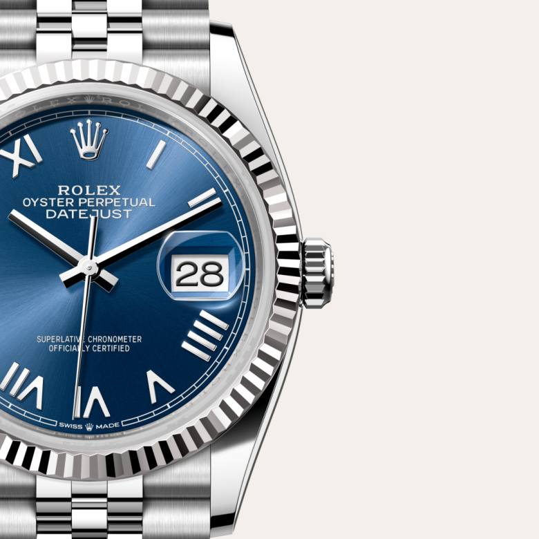 Rolex Datejust in White Rolesor - combination of Oystersteel and white gold, M126234-0069 - Walters & Hogsett