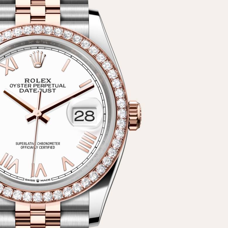 Rolex Datejust in Everose Rolesor - combination of Oystersteel and Everose gold, M126281RBR-0033 - Clarkson Jewelers