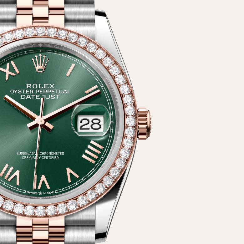 Rolex Datejust in Everose Rolesor - combination of Oystersteel and Everose gold, M126281RBR-0039 - Orrs Jewelers