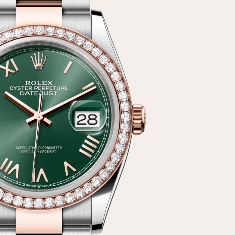Rolex Datejust in Everose Rolesor - combination of Oystersteel and Everose gold, M126281RBR-0040 - Clarkson Jewelers