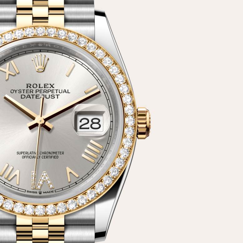 Rolex Datejust in Yellow Rolesor - combination of Oystersteel and yellow gold, M126283RBR-0037 - Clarkson Jewelers