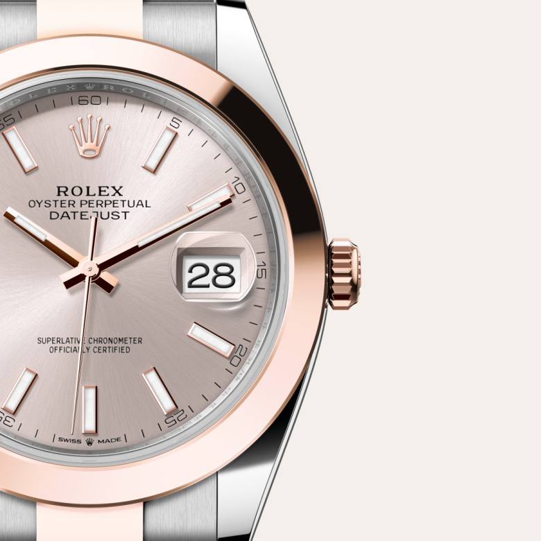 Rolex Datejust in Everose Rolesor - combination of Oystersteel and Everose gold, M126301-0009 - Little Switzerland