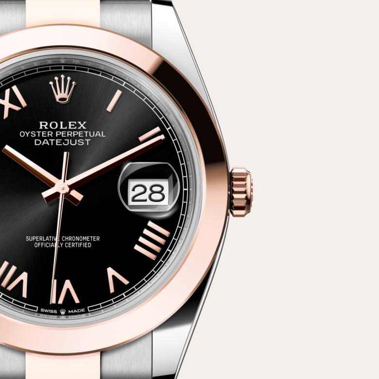 Rolex Datejust in Everose Rolesor - combination of Oystersteel and Everose gold, M126301-0023 - Clarkson Jewelers