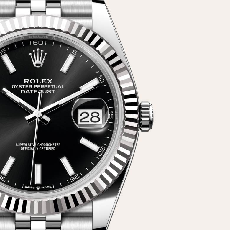 Rolex Datejust in White Rolesor - combination of Oystersteel and white gold, M126334-0018 - Walters & Hogsett