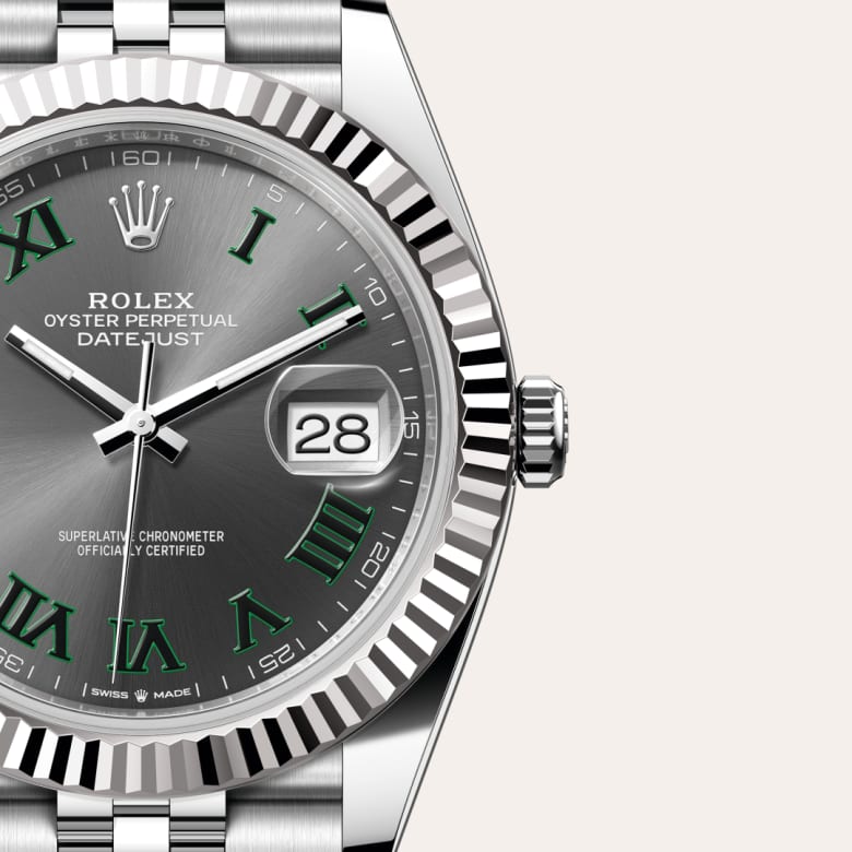 Rolex Datejust in White Rolesor - combination of Oystersteel and white gold, M126334-0022 - Little Switzerland