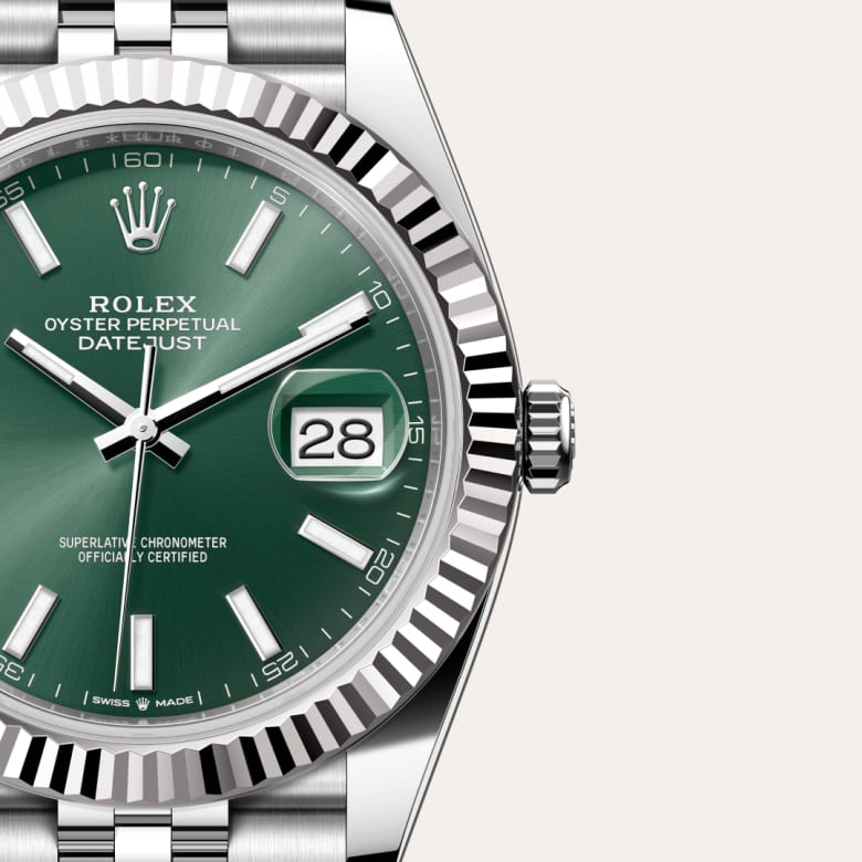 Rolex Datejust in White Rolesor - combination of Oystersteel and white gold, M126334-0028 - Walters & Hogsett