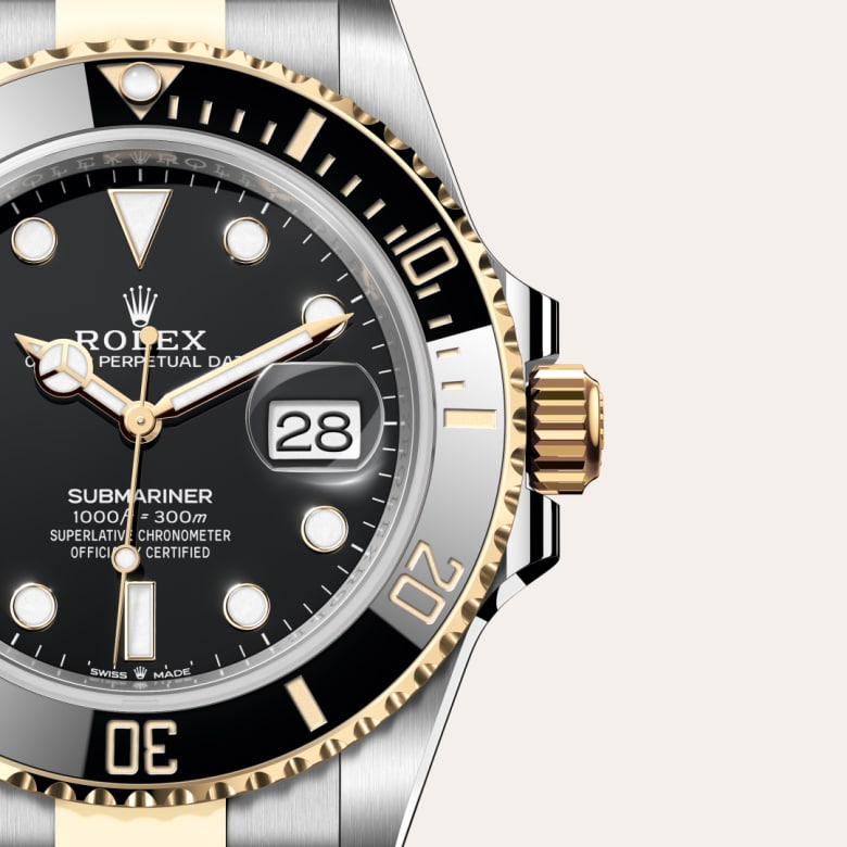 Rolex Submariner in Yellow Rolesor - combination of Oystersteel and yellow gold, M126613LN-0002 - Blakemans Jewelry