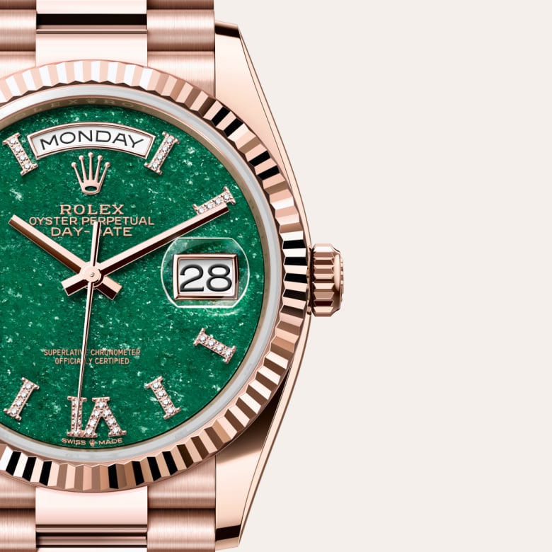 Rolex Day-Date in 18 kt Everose gold, M128235-0068 - Orrs Jewelers