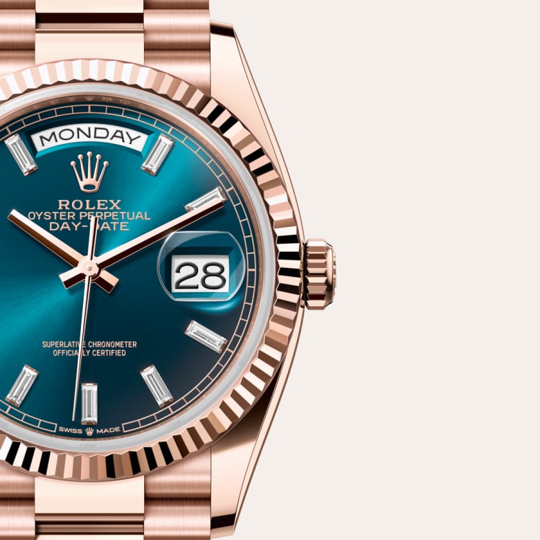 Rolex Day-Date in 18 kt Everose gold, M128235-0085 - Orrs Jewelers