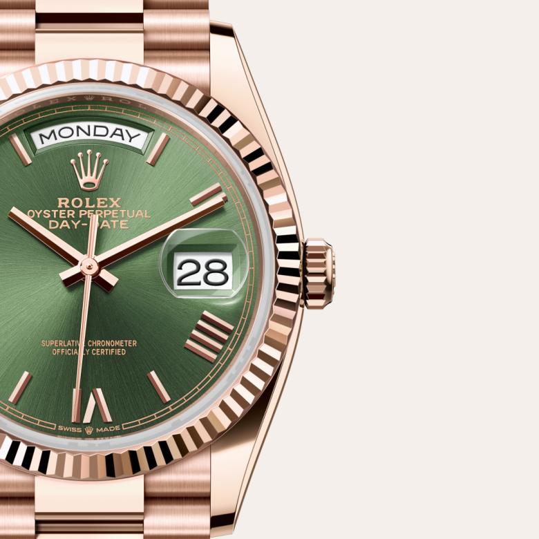 Rolex Day-Date in 18 kt Everose gold, M128235-0089 - Schiffman's Jewelers