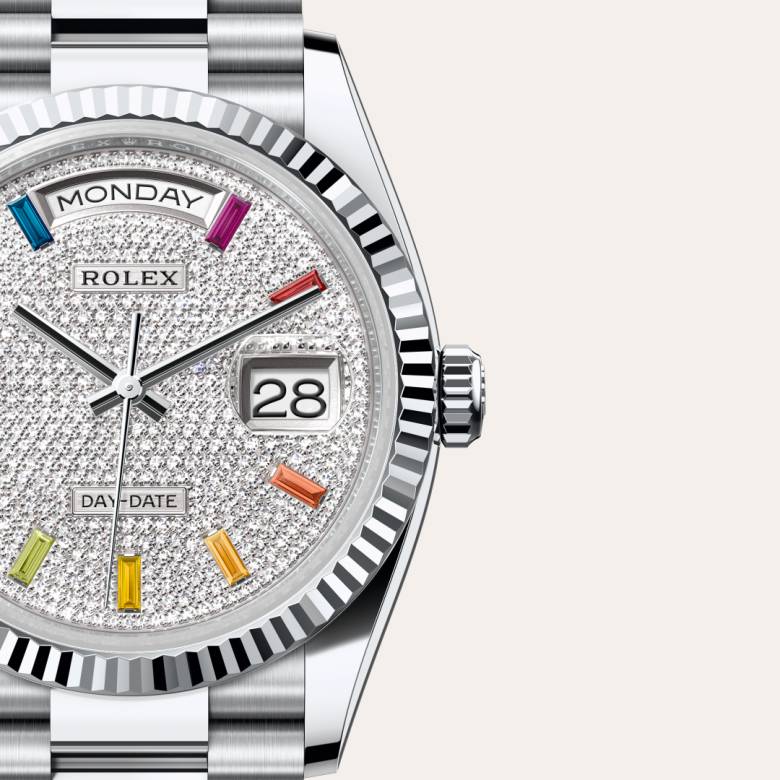 Rolex Day-Date in Platinum, M128236-0003 - Lenox Jewelers