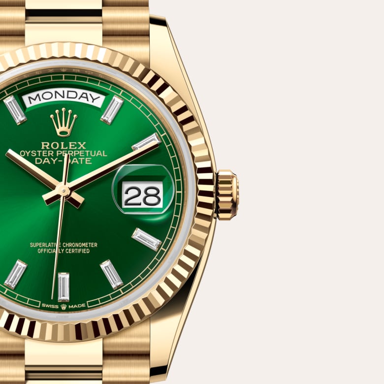 Rolex Day-Date in 18 kt yellow gold, M128238-0130 - Orrs Jewelers
