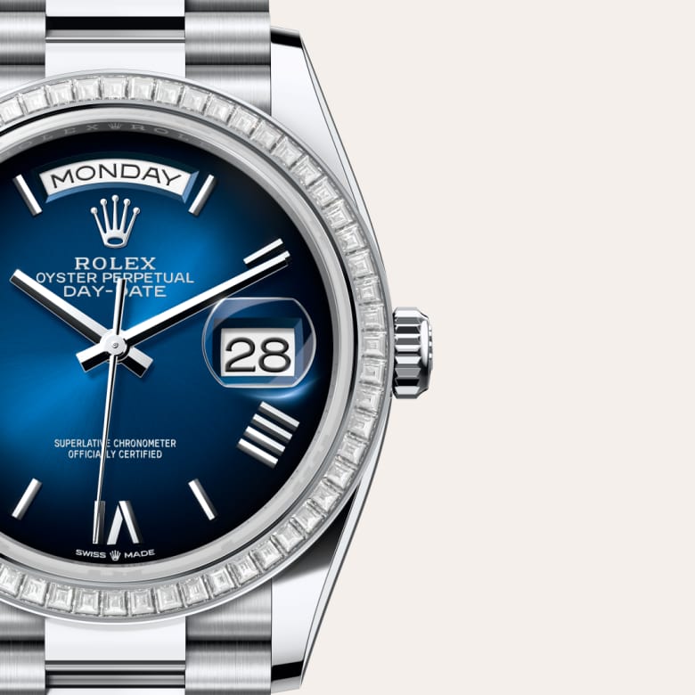Rolex Day-Date in Platinum, M128396TBR-0021 - Lenox Jewelers