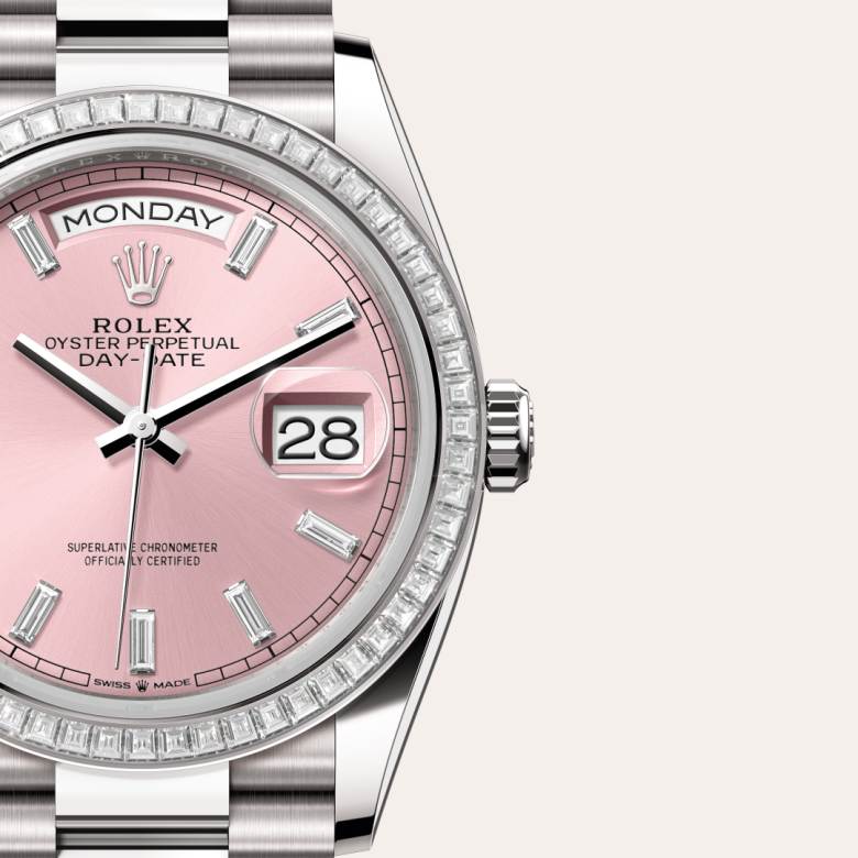 Rolex Day-Date in 18 kt white gold, M128399TBR-0029 - Meierotto Jewelers