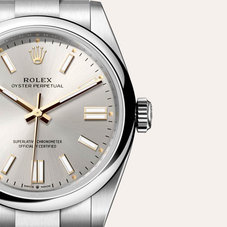Rolex Oyster Perpetual in Oystersteel, M134300-0001 - Walters & Hogsett