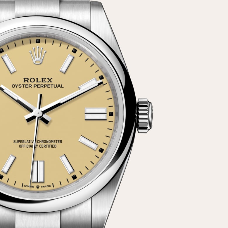 Rolex Oyster Perpetual in Oystersteel, M134300-0007 - Little Switzerland