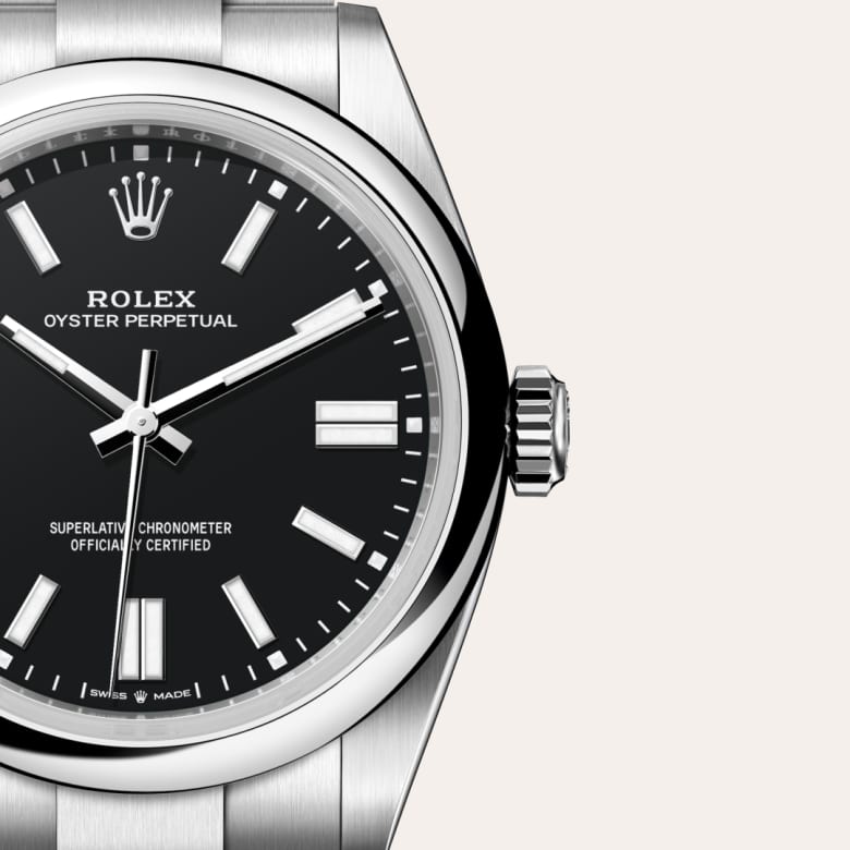 Rolex Oyster Perpetual in Oystersteel, M134300-0008 - Little Switzerland