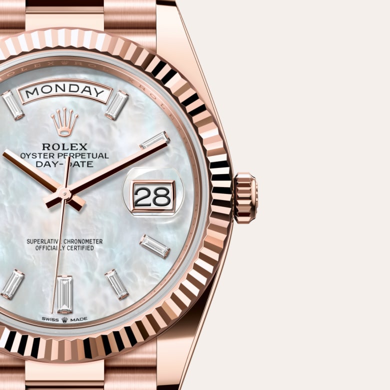 Rolex Day-Date in 18 kt Everose gold, M228235-0056 - Little Switzerland