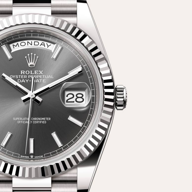Rolex Day-Date in 18 kt white gold, M228239-0060 - Little Switzerland
