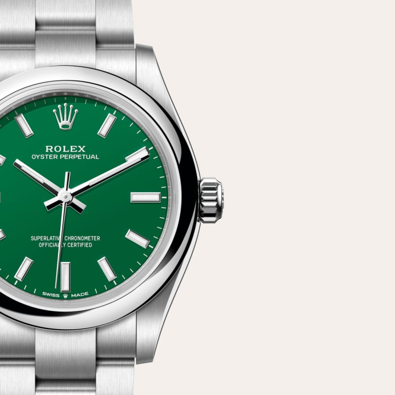 Rolex Oyster Perpetual in Oystersteel, M277200-0006 - Little Switzerland