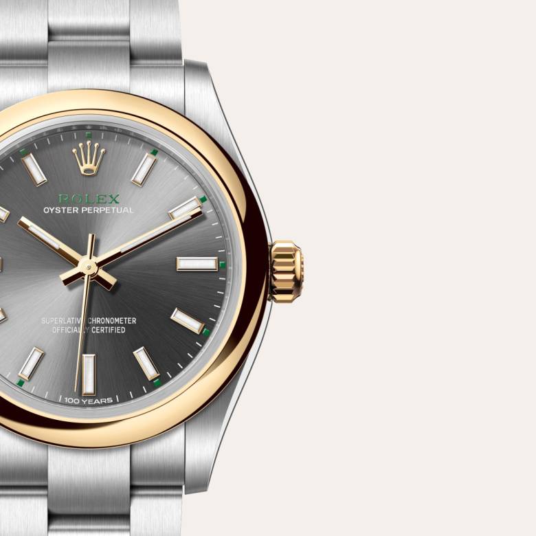 Rolex Oyster Perpetual in Yellow Rolesor - combination of Oystersteel and yellow gold, M277203-0001 - Orrs Jewelers