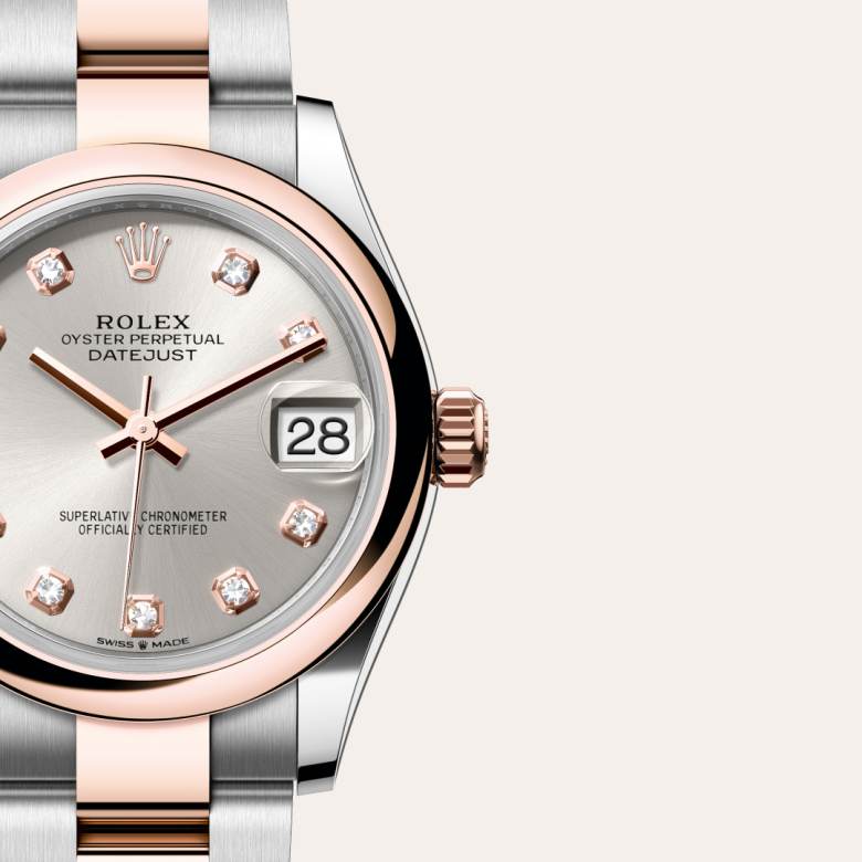 Rolex Datejust in Everose Rolesor - combination of Oystersteel and Everose gold, M278241-0015 - Meierotto Jewelers