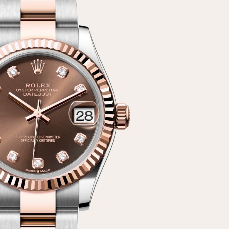 Rolex Datejust in Everose Rolesor - combination of Oystersteel and Everose gold, M278271-0027 - Blakemans Jewelry