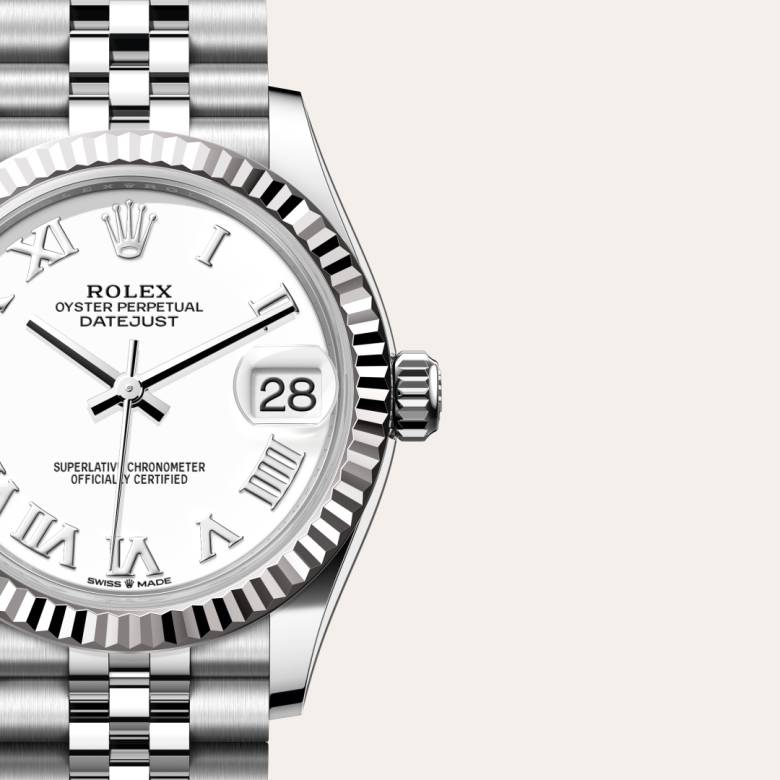 Rolex Datejust in White Rolesor - combination of Oystersteel and white gold, M278274-0010 - Walters & Hogsett
