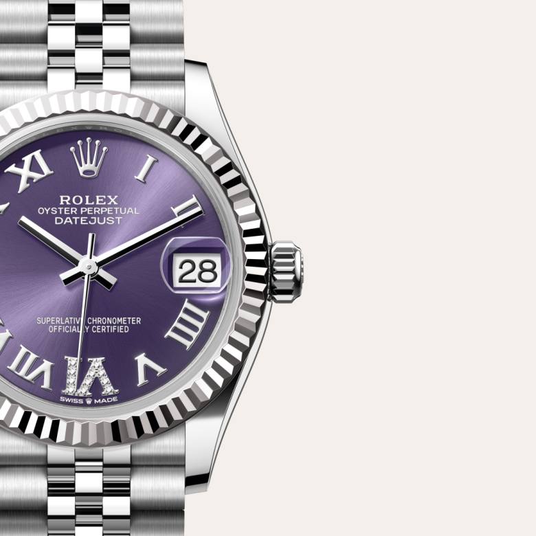 Rolex Datejust in White Rolesor - combination of Oystersteel and white gold, M278274-0026 - Schiffman's Jewelers