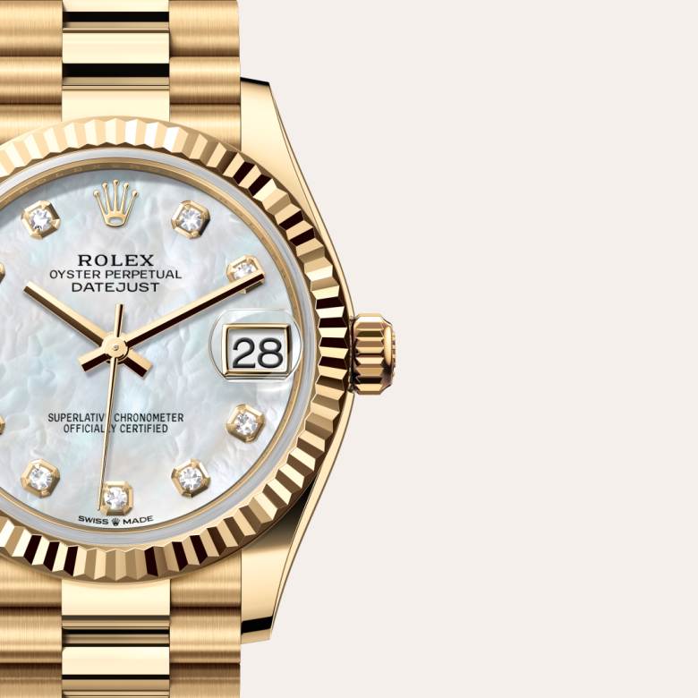 Rolex Datejust in 18 kt yellow gold, M278278-0010 - Orrs Jewelers