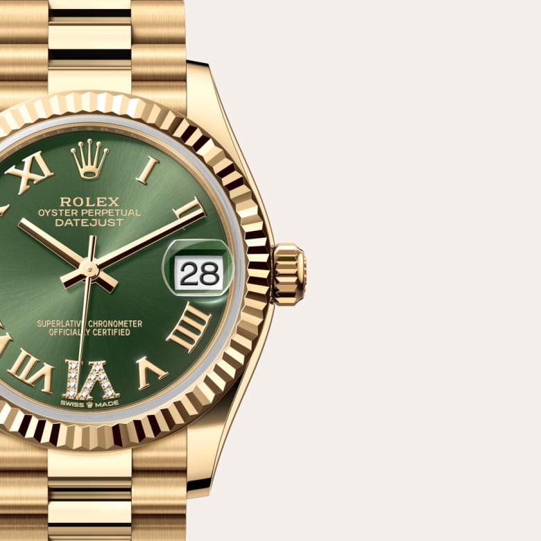 Rolex Datejust in 18 kt yellow gold, M278278-0030 - Lenox Jewelers
