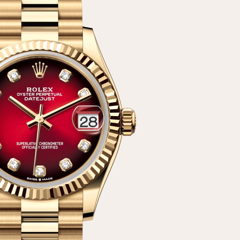 Rolex Datejust in 18 kt yellow gold, M278278-0049 - Schiffman's Jewelers