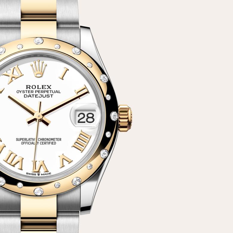 Rolex Datejust in Yellow Rolesor - combination of Oystersteel and yellow gold, M278343RBR-0001 - Little Switzerland