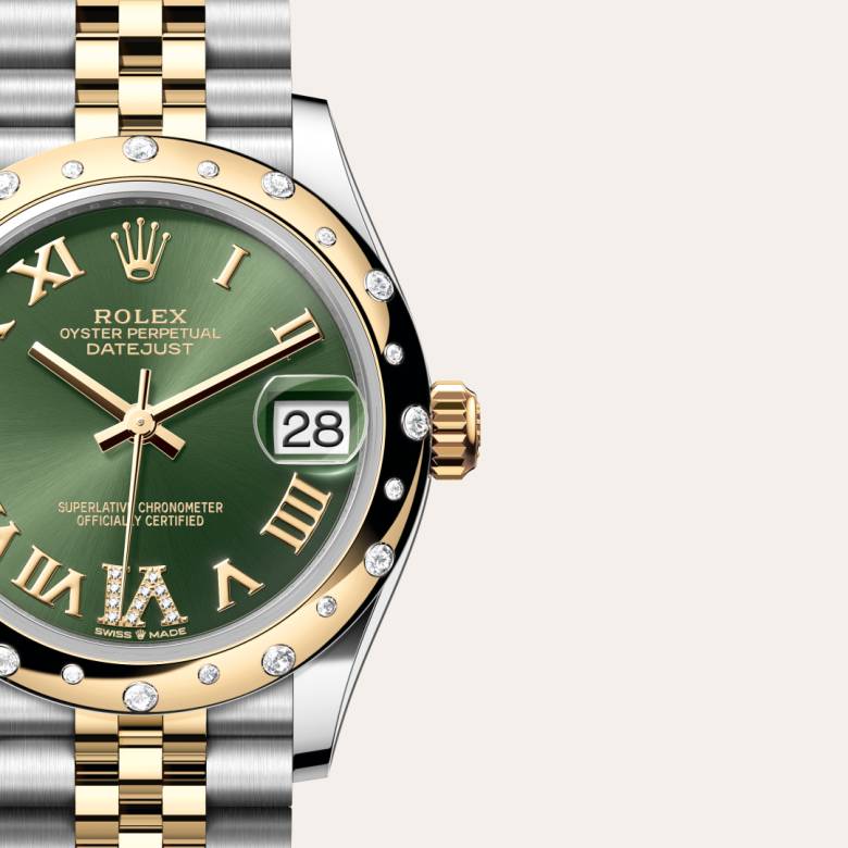 Rolex Datejust in Yellow Rolesor - combination of Oystersteel and yellow gold, M278343RBR-0016 - Clarkson Jewelers