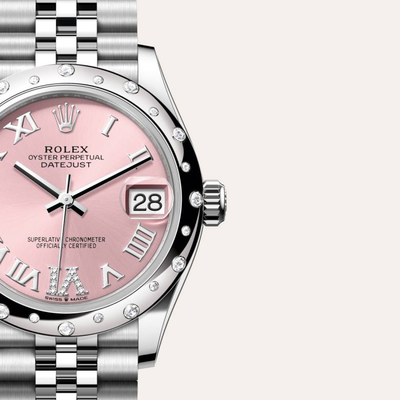 Rolex Datejust in White Rolesor - combination of Oystersteel and white gold, M278344RBR-0026 - Little Switzerland