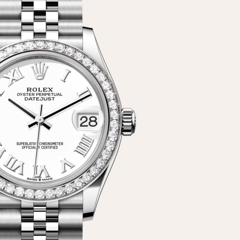 Rolex Datejust in White Rolesor - combination of Oystersteel and white gold, M278384RBR-0014 - Richter & Phillips