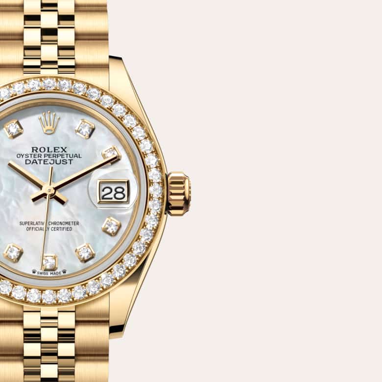 Rolex Lady-Datejust in 18 kt yellow gold, M279138RBR-0016 - Meierotto Jewelers