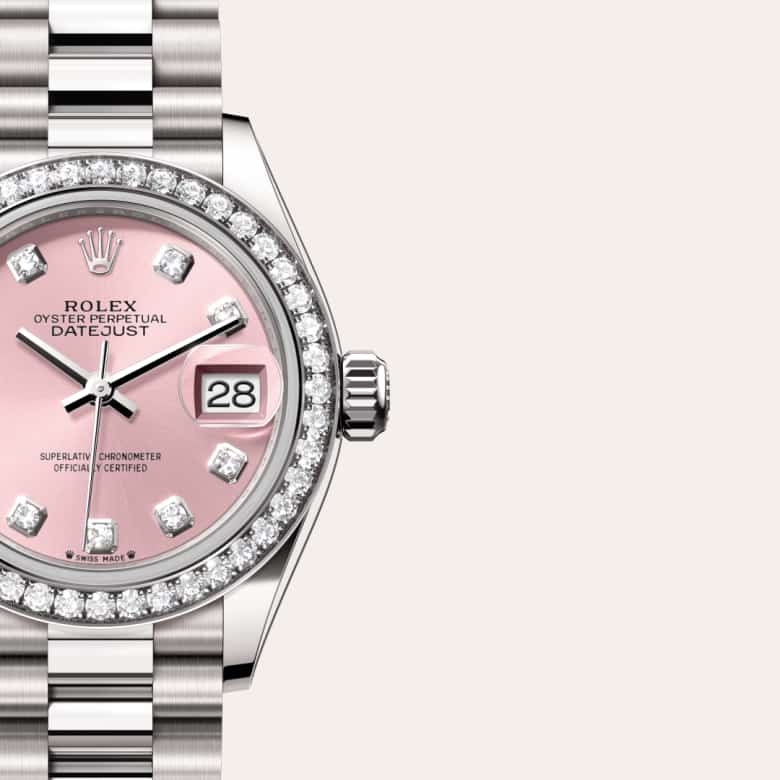 Rolex Lady-Datejust in 18 kt white gold, M279139RBR-0005 - Clarkson Jewelers
