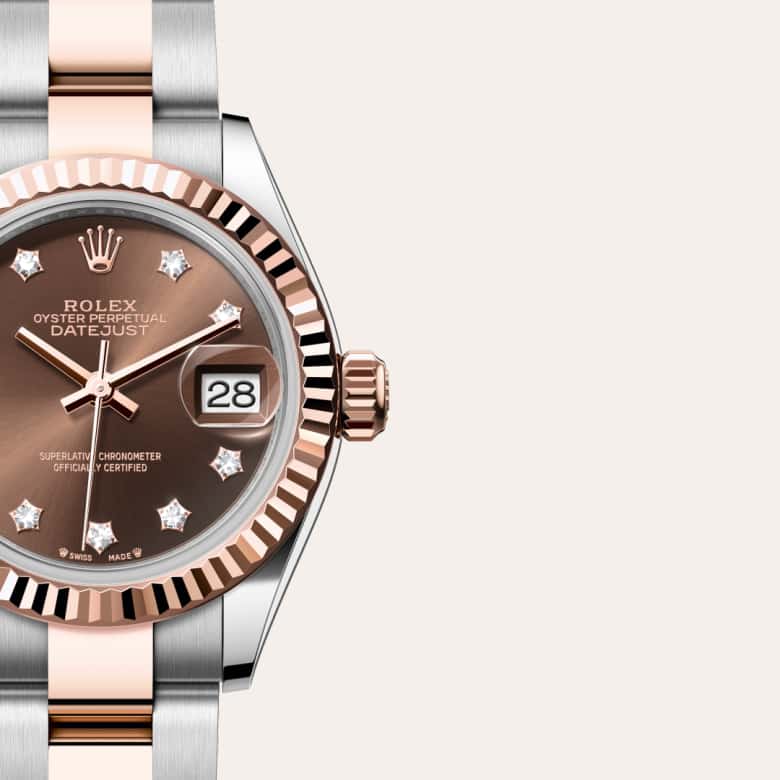 Rolex Lady-Datejust in Everose Rolesor - combination of Oystersteel and Everose gold, M279171-0004 - Blakemans Jewelry