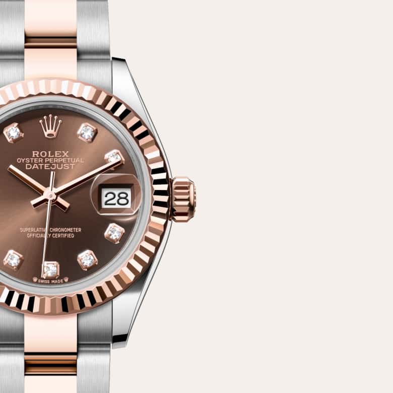 Rolex Lady-Datejust in Everose Rolesor - combination of Oystersteel and Everose gold, M279171-0012 - Blakemans Jewelry