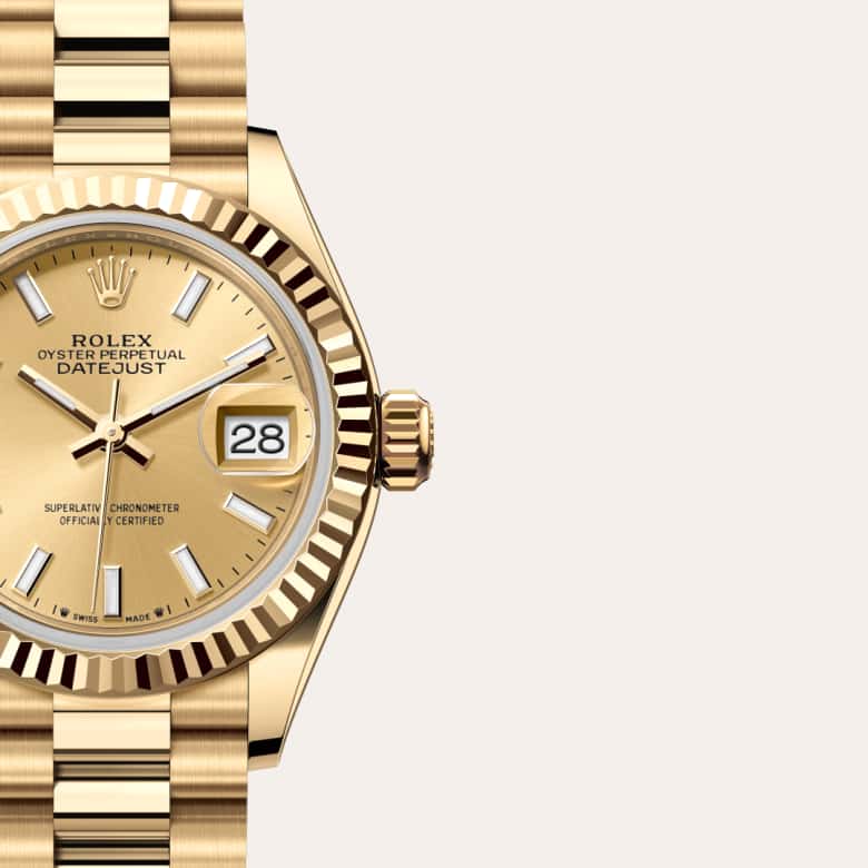 Rolex Lady-Datejust in 18 kt yellow gold, M279178-0001 - Blakemans Jewelry