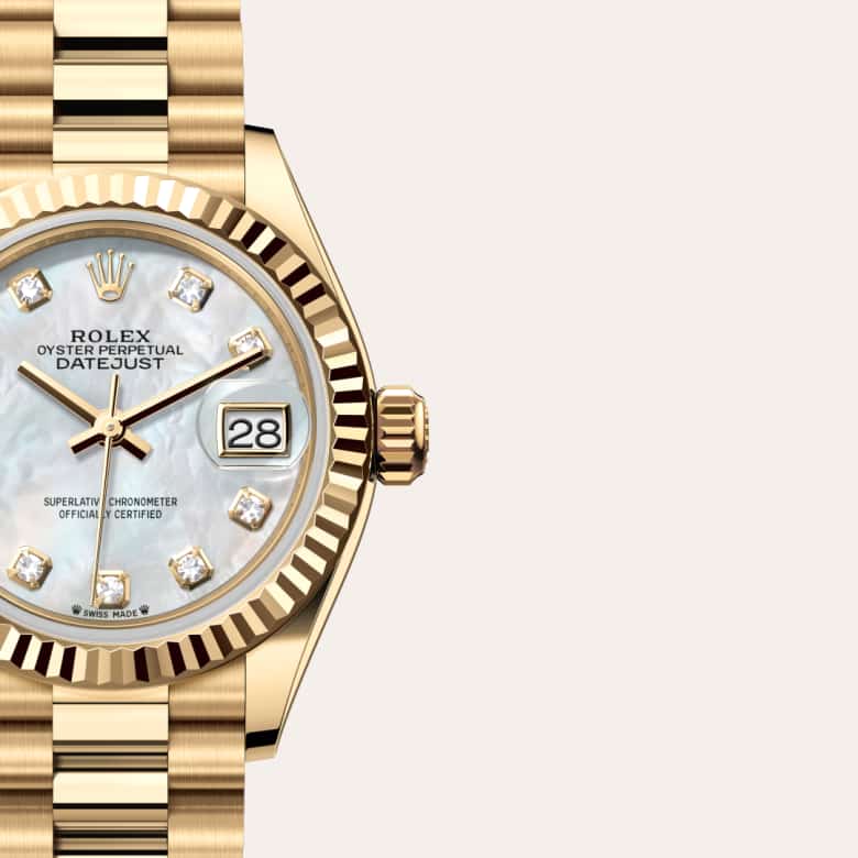 Rolex Lady-Datejust in 18 kt yellow gold, M279178-0025 - Schiffman's Jewelers