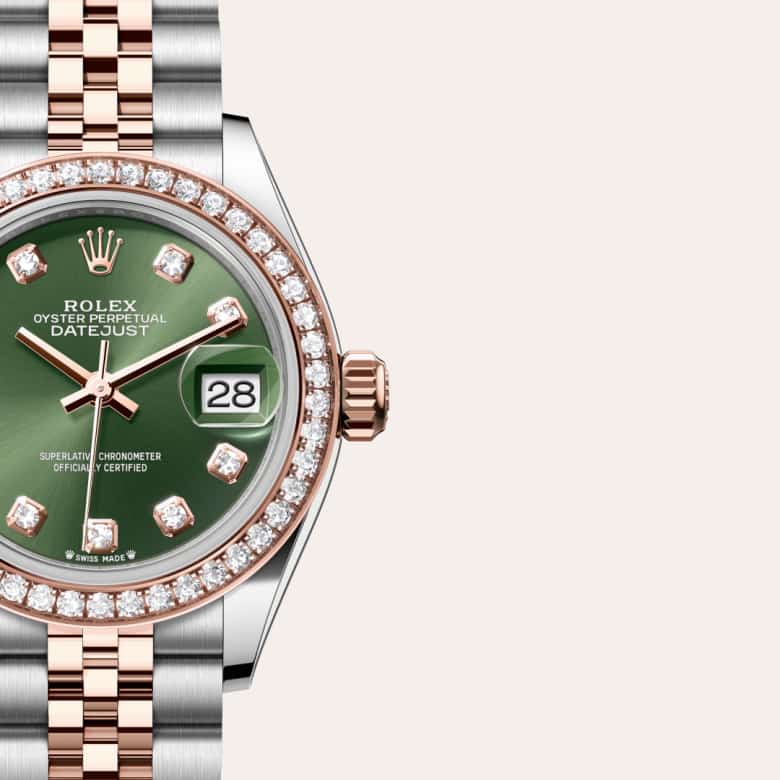 Rolex Lady-Datejust in Everose Rolesor - combination of Oystersteel and Everose gold, M279381RBR-0007 - Lenox Jewelers