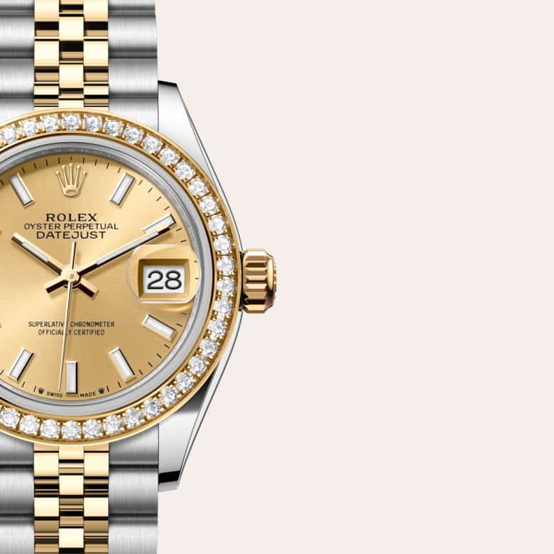 Rolex Lady-Datejust in Yellow Rolesor - combination of Oystersteel and yellow gold, M279383RBR-0001 - Blakemans Jewelry
